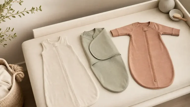 Baby sleep sacks and swaddles