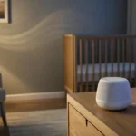 White noise machine in a nursery